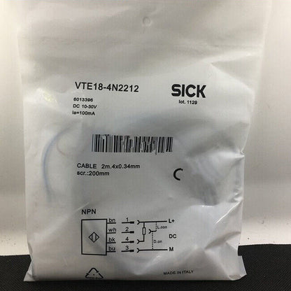 new SICK VTE18-4N2212 Photoelectric Switch One VTE184N2212 - SICK