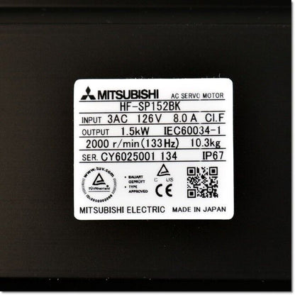 new Mitsubishi HF-SP152BK Servo Motor 1PC ping HFSP152BK - MITSUBISHI