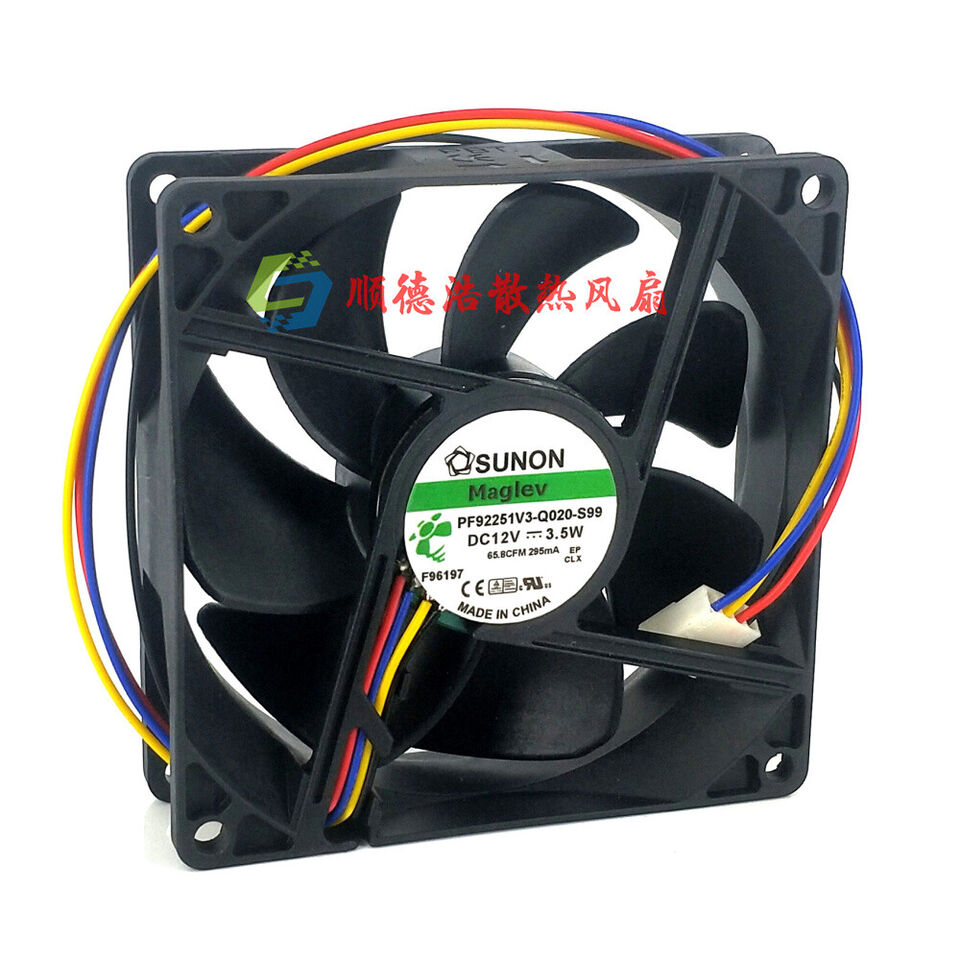 new 1PC magnetic levitation 4-wire cooling fan PF92251V3-Q020C-S99 9225 12V 3.5W - MODCON