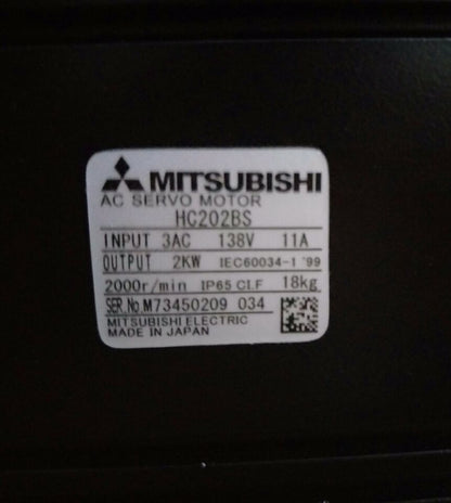 new 1PC Mitsubishi HC202BS AC Servo Motor HC202BS ping - MITSUBISHI