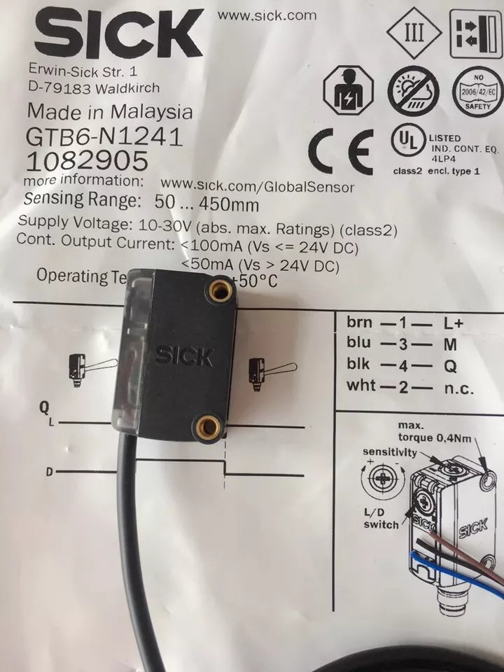 new 1PC Sick GTB6-N1241 Photoelectric Sensor GTB6N1241 - SICK