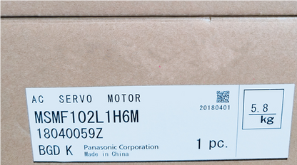 New Panasonic MSMF102L1H6M Servo Motor - 1 Piece - PANASONIC
