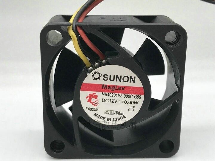 new 1 pcs Fan 0.60W 4020 40*20MM 3 wire cooling fan MB40201V2-000C-G99 DC12V - HPS