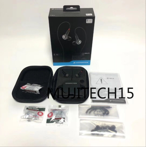 new Sennheiser IE 80 S In-Ear High-Fidelity Wired Earphones Black & Sealed - SENNHEISER