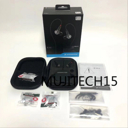 new Sennheiser IE 80 S In-Ear High-Fidelity Wired Earphones Black & Sealed - SENNHEISER