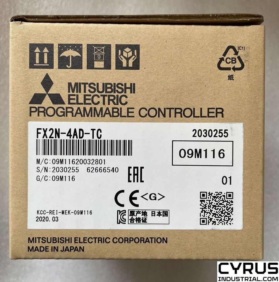 1PC Mitsubishi FX2N-4AD-TC programmable logic controller module in box - MITSUBISHI