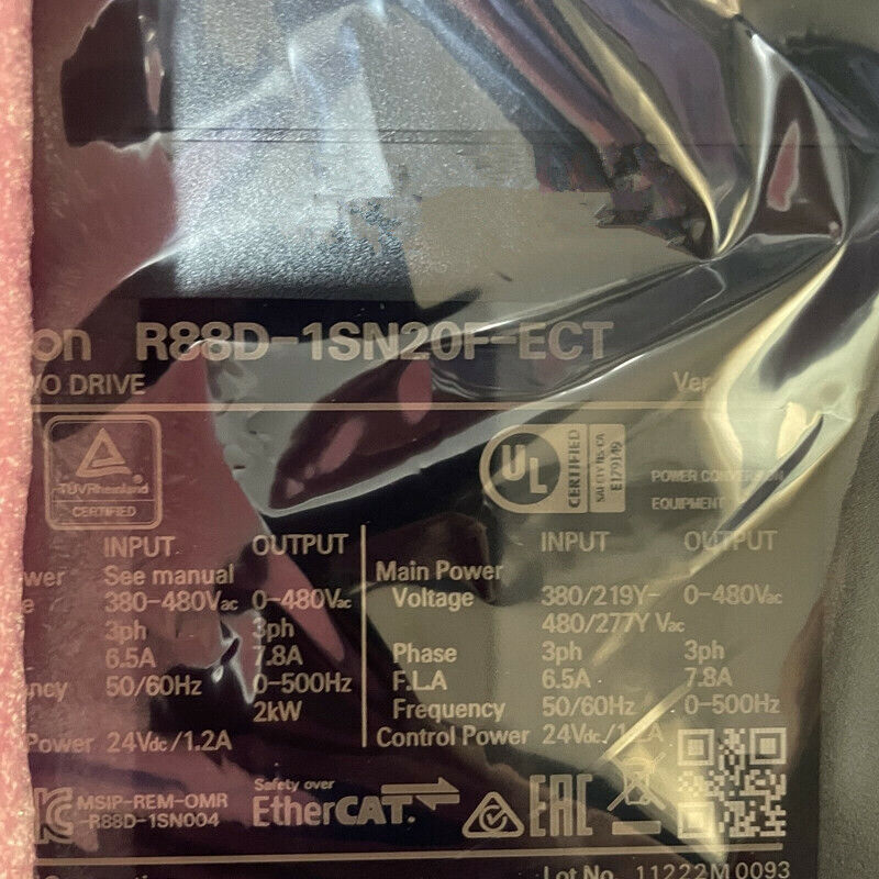 new 1PC Omron R88D-1SN20F-ECT AC Servo Drive R88D1SN20FECT ping - OMRON