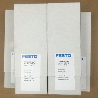 new 1PC Festo CPE18-M1H-5J-1/4 163143 Solenoid Valve ping - FESTO