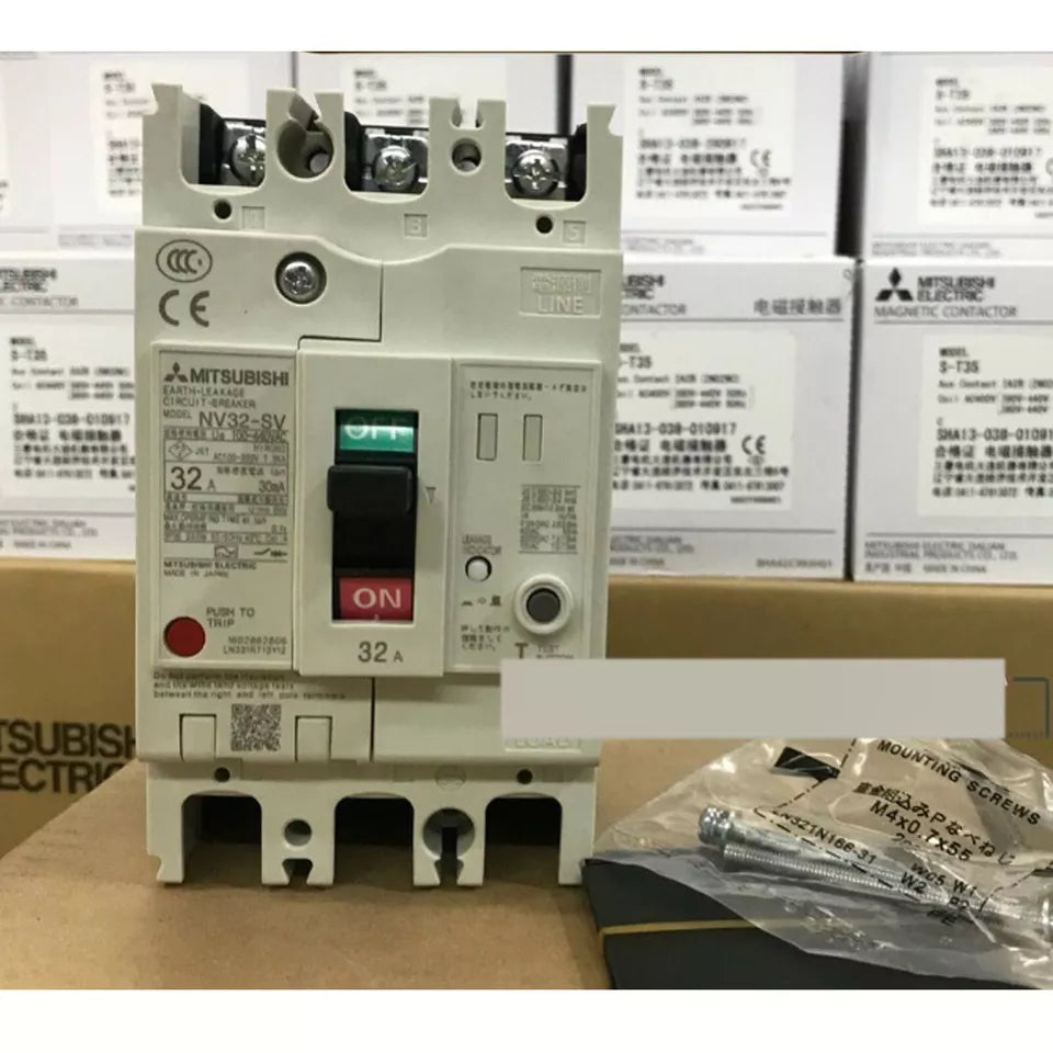 new Mitsubishi NV32-SV 3P 32A Circuit Breaker One NV32SV - MITSUBISHI