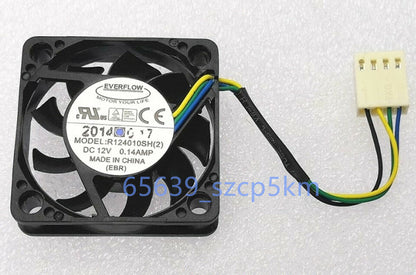 new 1PCS 4PIN PWM Silent Cooling Fan R124010SH(2) 4010 4CM 12V 0.14A - OMRON