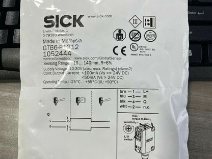 new 1PC SICK GTB6-P1212 1052444 Photoelectric Switch Sensor GTB6P1212 Ship - SICK