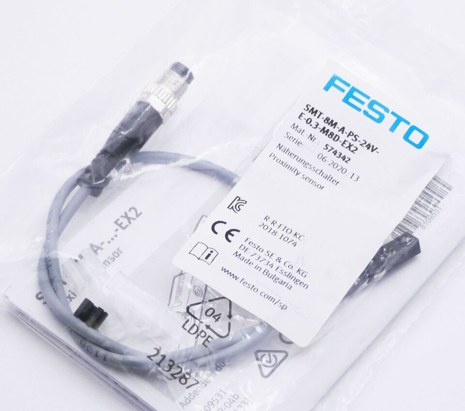 Festo SMT-8M-A-PS-24V-E-03-M8D-EX2 Proximity Sensor - FESTO