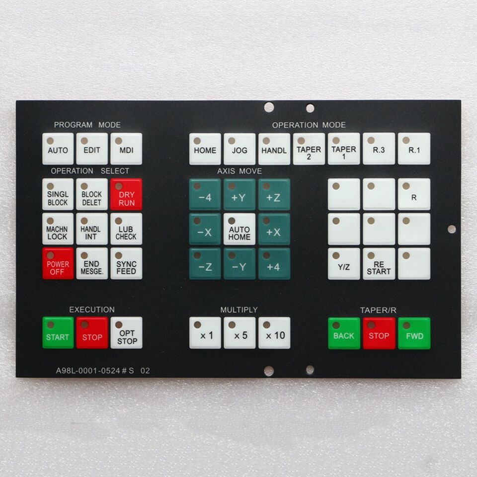 new 1PC Fanuc A98L-0001-0524#S 02 Membrane Keypad One A98L00010524#S02 - FANUC