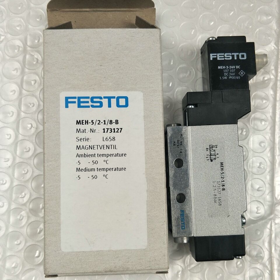 new 1PC Festo MEH-5/2-1/8-B 173127 Solenoid Valve ping - FESTO