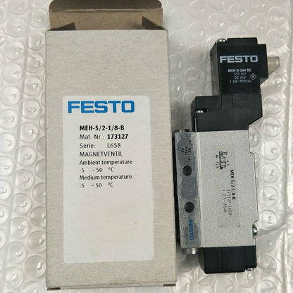 new 1PC Festo MEH-5/2-1/8-B 173127 Solenoid Valve ping - FESTO