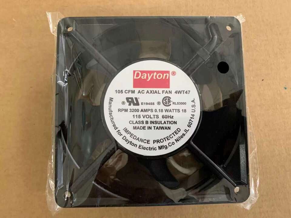new 1PC Square, 115VAC, 1 Phase, 105 cfm 4WT47 Standard Square Axial Fan - PLCTECH