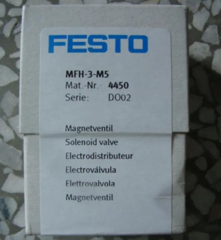 Festow MFH3M5 4450 4450 Solenoid Valve Model MFH3M5 - FESTO