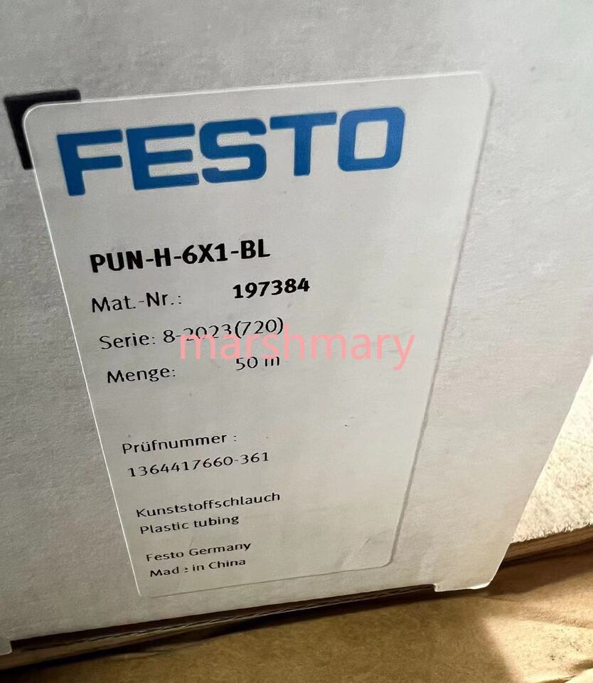 FESTO PUN-H-6X1-BL 197384 Plastic Tubing 50M - FESTO