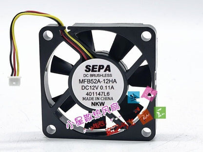 new 1pc 3pin Quiet cooling Fan MFB52A-12HA-001 DC12V 0.11A 5010 5CM Fan - QUIET COOLING FAN
