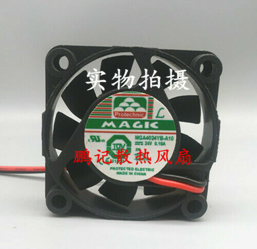 new MAGIC MGA4024YB-A10 24V 0.10A 40 * 40 * 10mm axial cooling fan