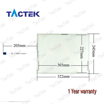 Touch Screen Panel Glass Digitizer for T150S-5RB004N-0A18R0-200FH-C Replacement - TECHPRO