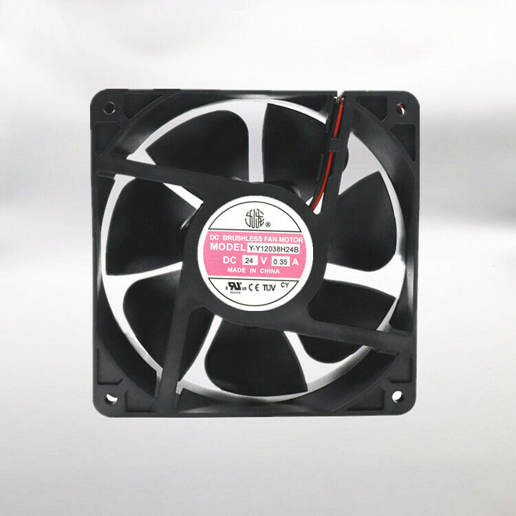 new 1 PCS Fan 12CM 120*120*38MM 2 Wire Y-Y12038H24B DC 24V 0.35A - KOEED