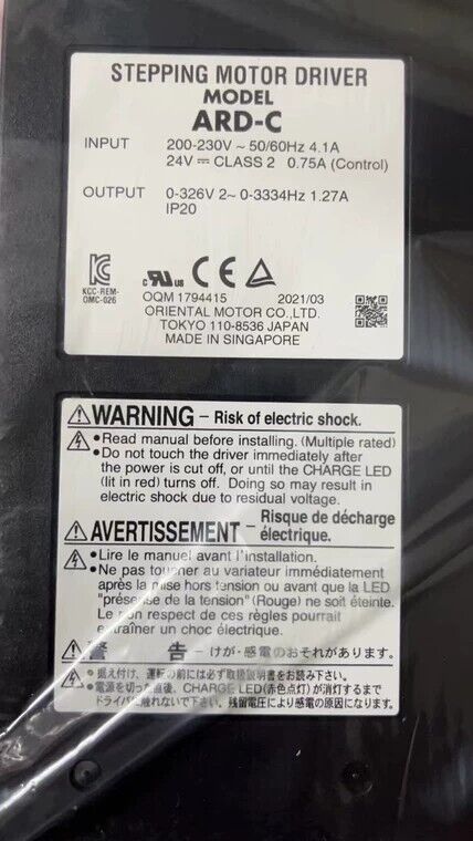 new One Vexta Oriental ARD-C ARDC Stepping Motor Driver ping - VEXTA ORIENTAL