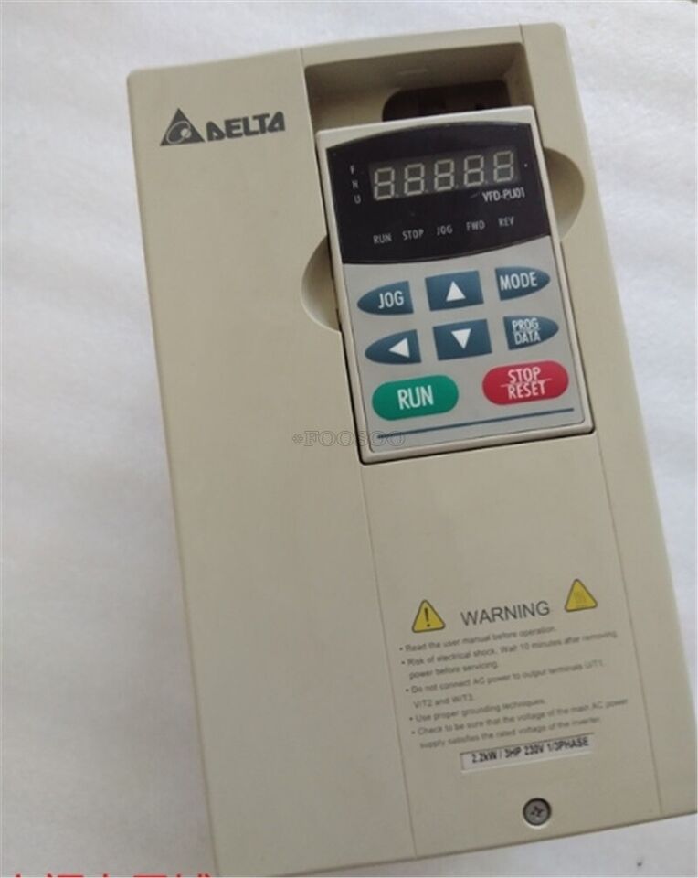 Used Delta Inverter VFD022B21A 220V 2.2KW Inverter - DELTA
