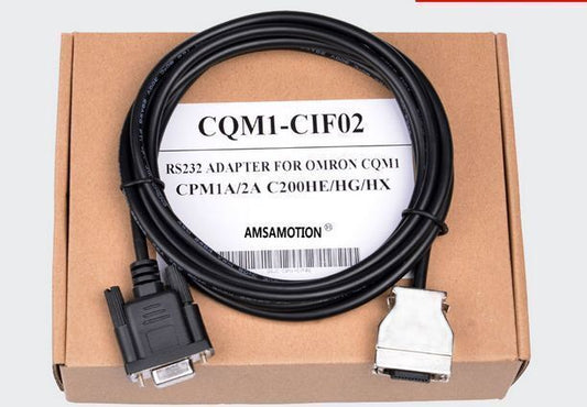 new 1PC AMSAMOTION CQM1-CIF02 PLC Cable In Box For OMRON CPM1A/2A CQM1 - AMSAMOTION