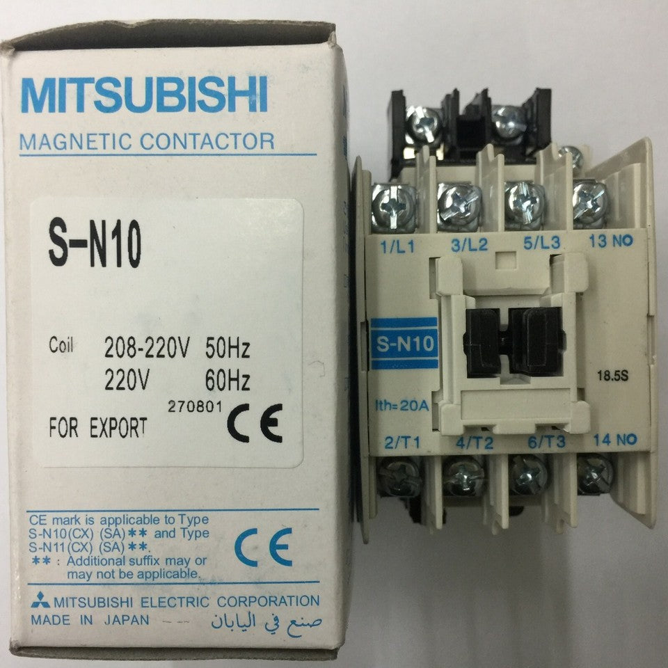 new Mitsubishi S-N10 AC220V Contactor SN10 1PC