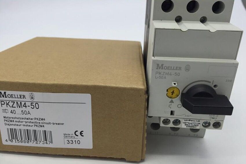 new Eaton PKZM4-50 Thermal Magnetic Circuit Breaker - Black/White