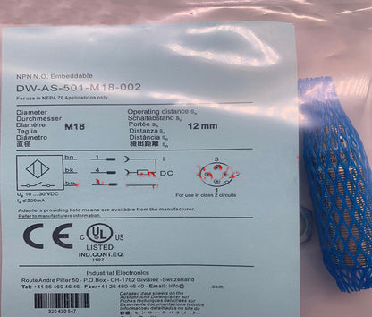 new For DW-AS-501-M18-002 DWAS501M18002 Proximity switch sensor - DEWESOP