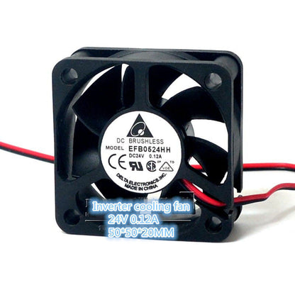 new 1PC silent inverter cooling fan 50*50*20MM EFB0524HH 5020 24v 0.12A 5cm - KOEED