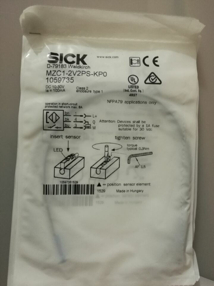 new SICK MZC1-2V2PS-KP0 Magnetic switch One MZC12V2PSKP0 - SICK
