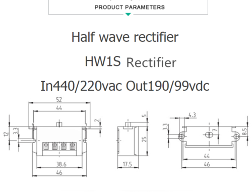 new 1PC In-440/220vac Out-190/99vdc HW1S Half wave rectifier - ELECTRONIX