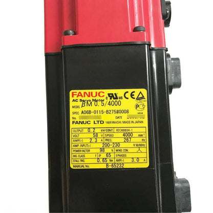 new 1PC FANUC A06B-0115-B275#0008 Servo Motor In Box ping