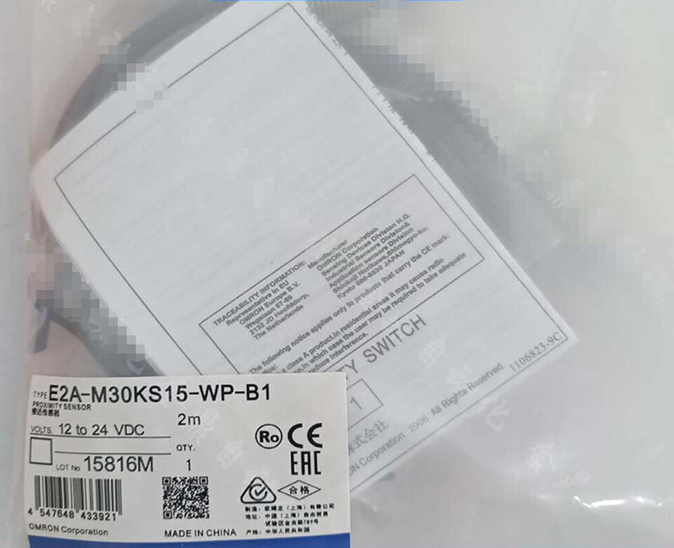 new Omron E2A-M30KS15-WP-B1 Proximity Sensor One E2AM30KS15WPB1 - OMRON