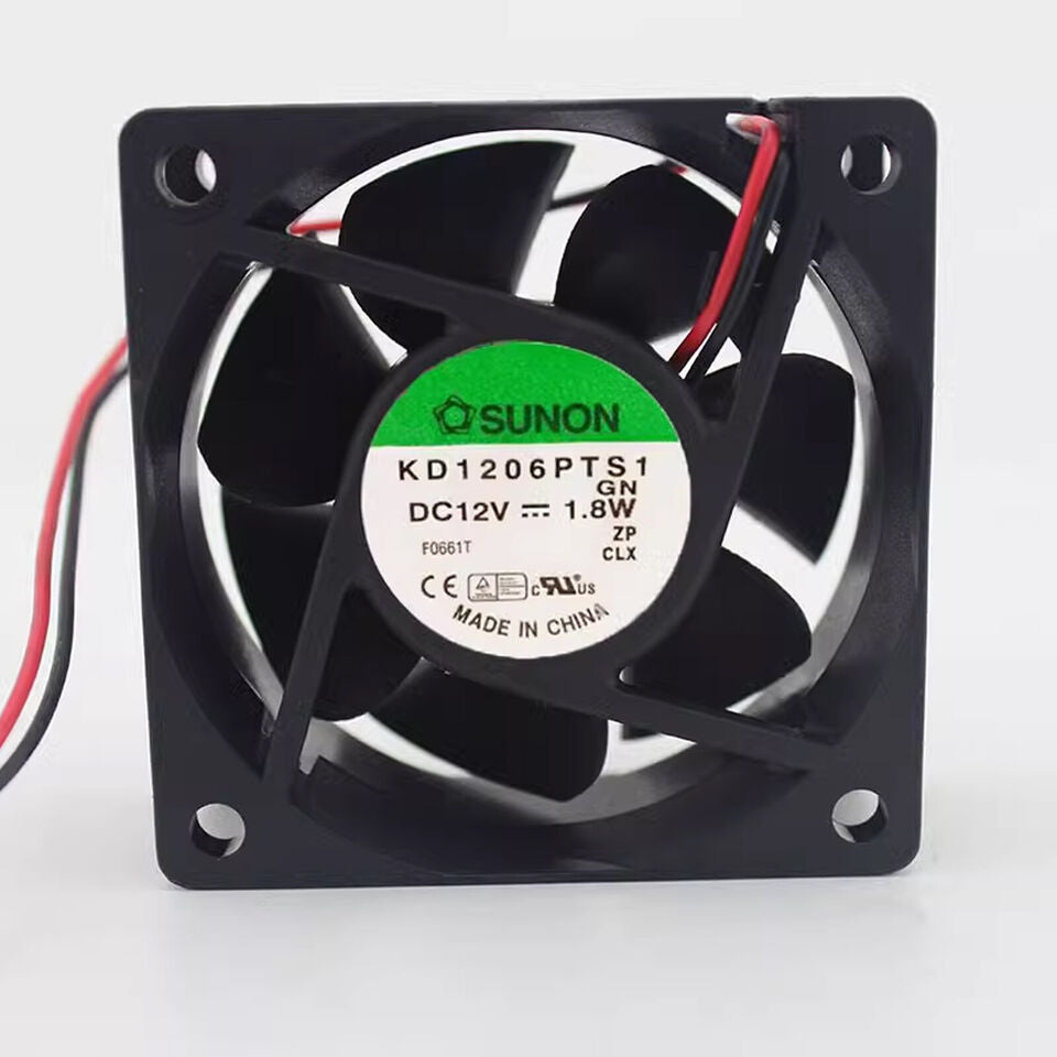 new 1PC SUNON KD1206PTS1 DC12V 1.8W 6cm 6025 2-wire cooling fan - SUNON