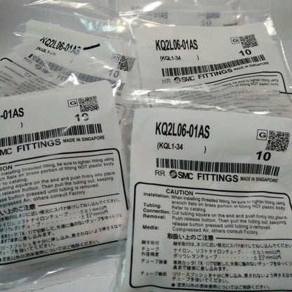 new 10PCS SMC KQ2L06-01AS Fittings KQ2L0601AS - SMC