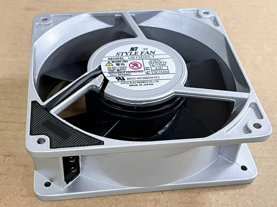 new 1PC metal iron leaf fan 120 * 120 * 38 FAN US12D22-T 220V 230V 16 15W 12038 - IRON LEAF