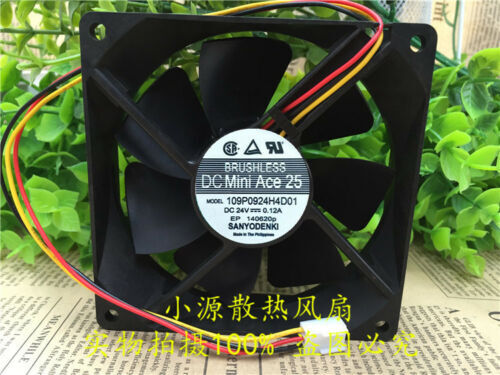 new 1 PCS SANYO FAN 109P0924H4D01 DC 24V 0.12A 9025 9CM 3 PIN