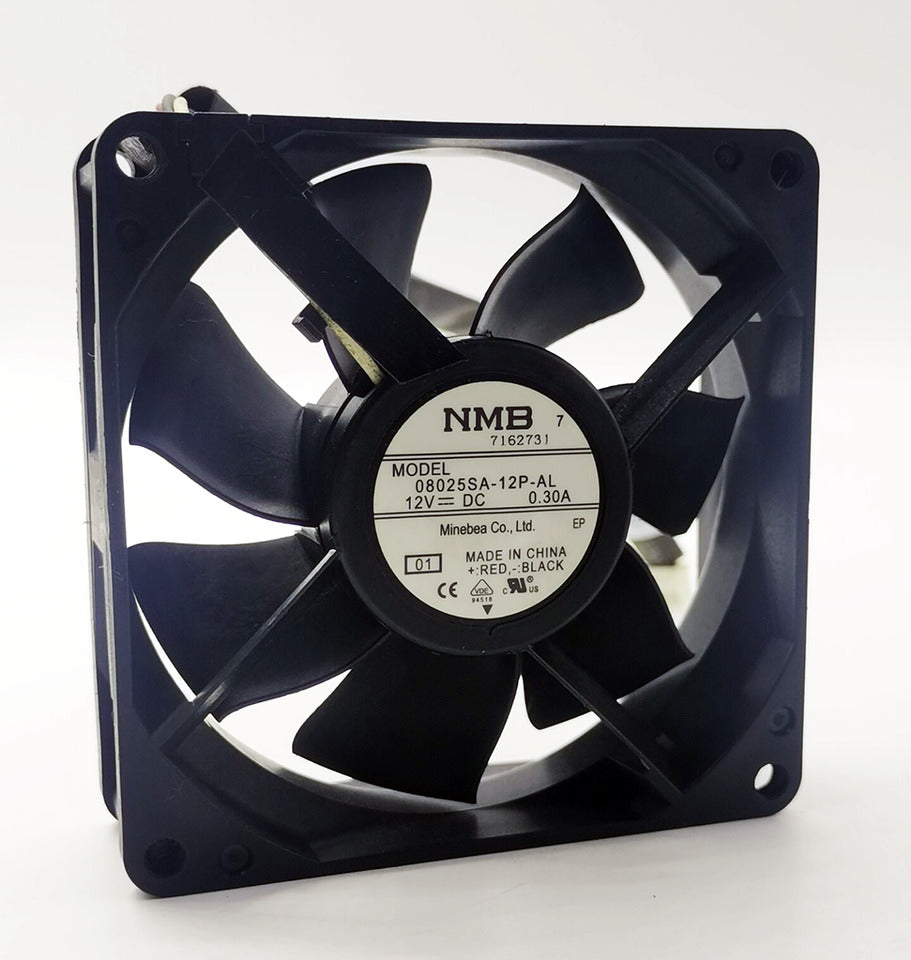 new 1PC 3pin 41.3 CFM Silent Cooling Fan 08025SA-12P-AL 12V 0.30A 80*80*25mm - OMRON