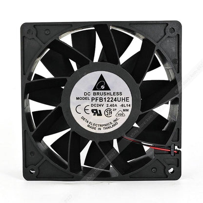 new 1PC Delta PFB1224UHE 24V 2.40A 12CM 5500RPM 2-Wire Cooling Fan - DELTA