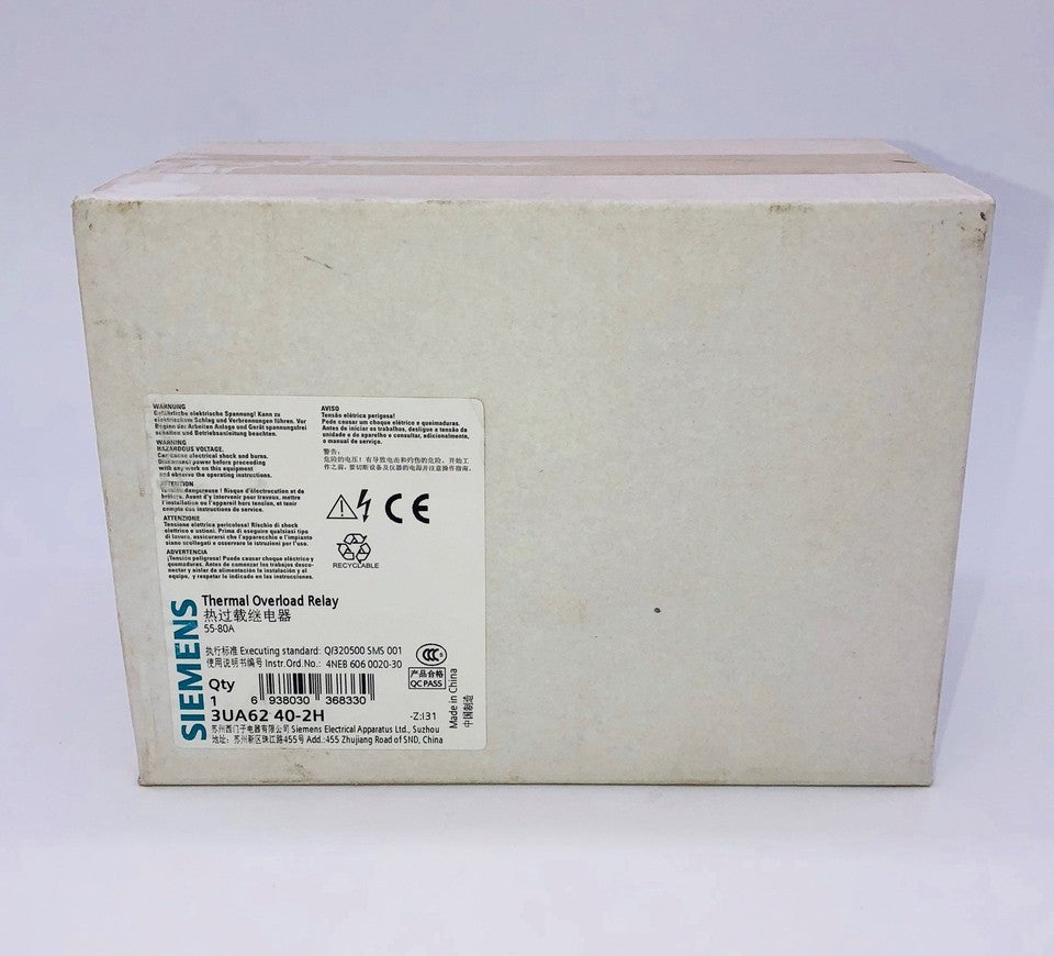 new 1PC  Siemens 3UA6240-2H Thermal Overload Relay 55-80A