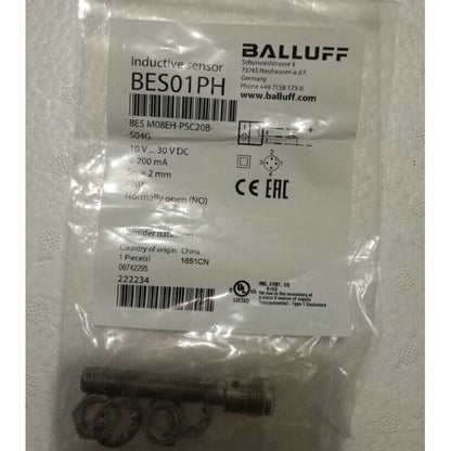 1 PC BALLUFF Proximity Switch Sensor M08EH-PSC20B-S04G - BALLUFF