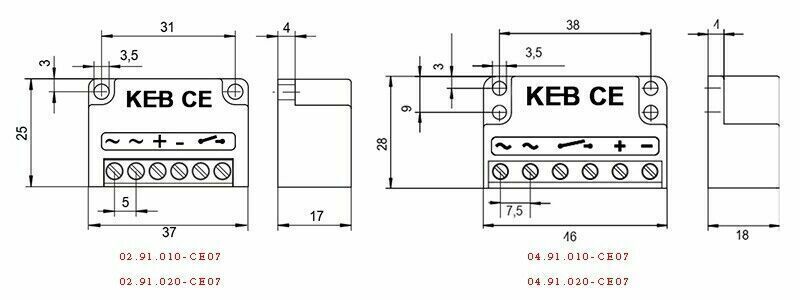 new 1PC full wave rectifier Keb Rectifier 02.91.020-CE07 For KEB 02.91.020-CE07 - KEB
