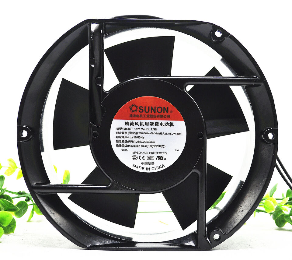 new 1PC 172x150X51mm 17251 Cooling Fan 2PIN A2175-HBL 220-240V - NONE