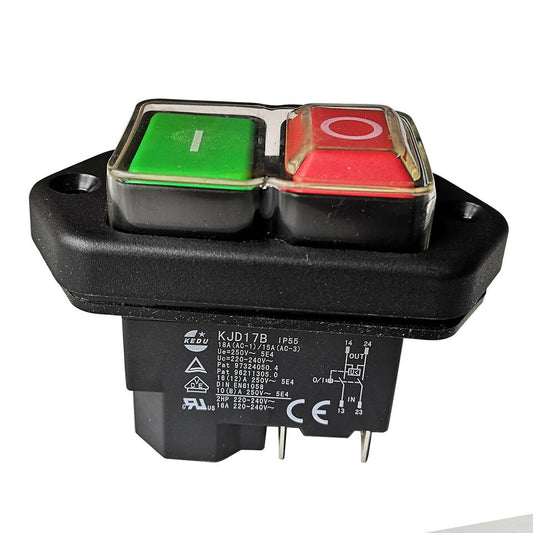 new KEDU KJD17B 4-Terminals Electromagnetic Pushbutton Switches for Electric Slicer - KEDU