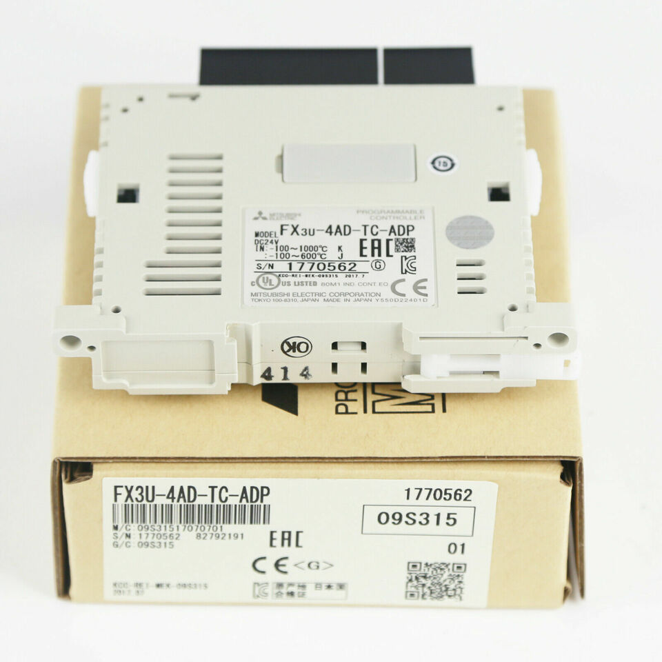 new Mitsubishi FX3U-4AD-TC-ADP FX3U4ADTCADP in Box NIB Ship - MITSUBISHI