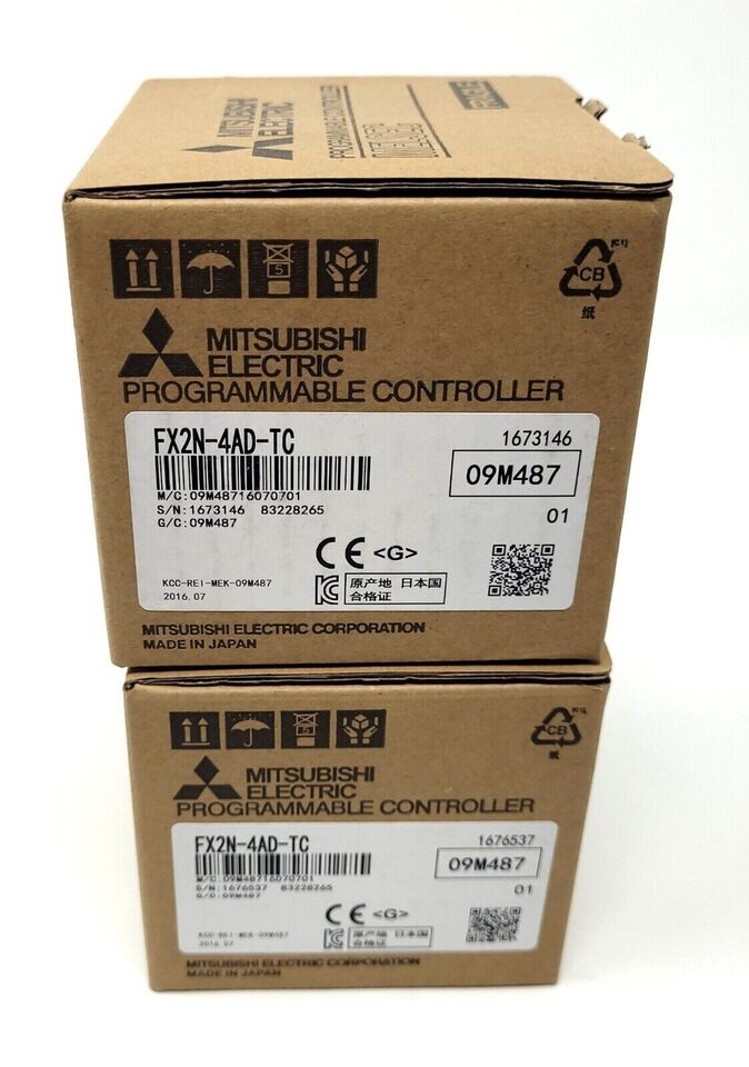 1PC Mitsubishi FX2N-4AD-TC programmable logic controller module in box - MITSUBISHI